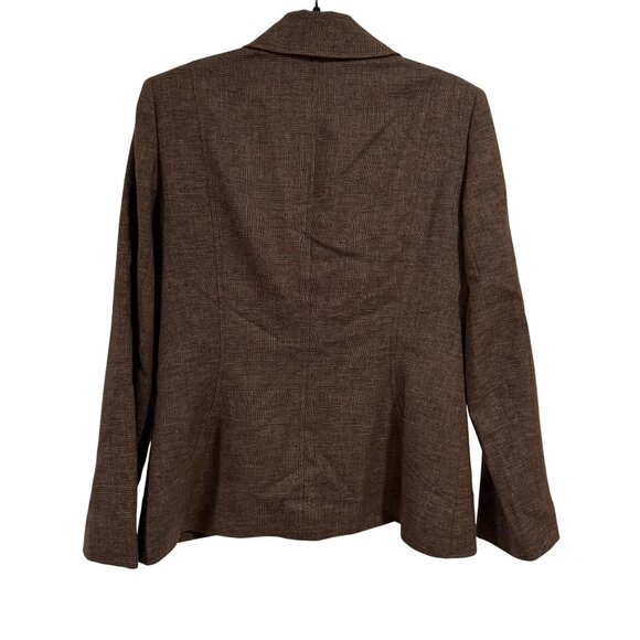 Lafayette 148 New York‎ Brown Wool Blend Blazer Size 8 - Picture 5 of 7